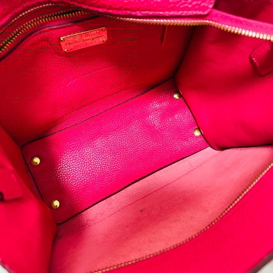 超美品 Ferragamo フェラガモ ガンチーニ エイミー ハンドバッグ