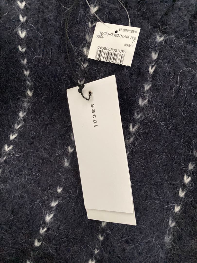 Sacai 23aw Jacquard Knit Pullover 未使用 2