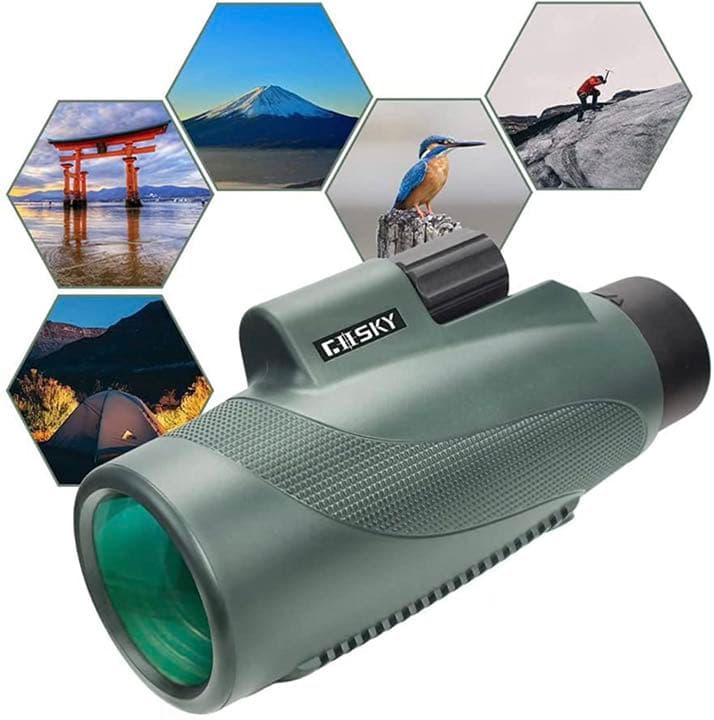 単眼鏡 望遠鏡 12 × 50高倍率 広角 12倍 コンサートバードウォッチング