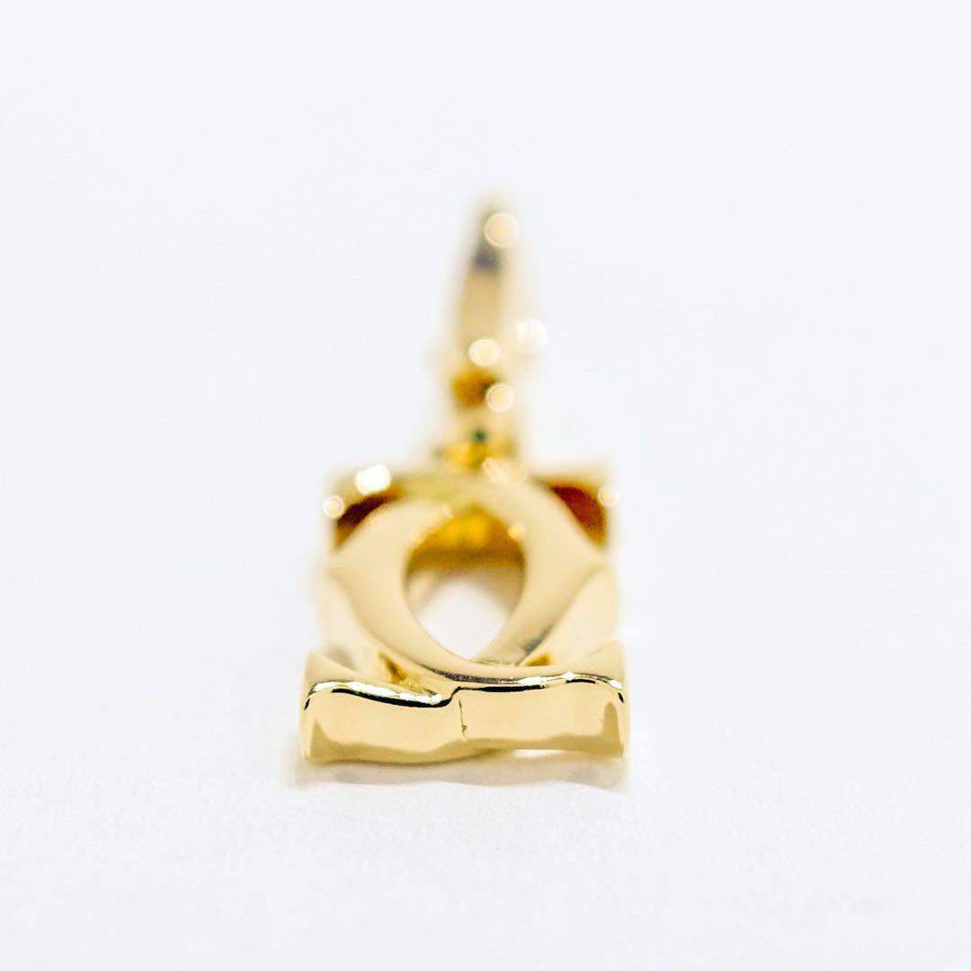 ⚪︎Cartier カルティエ 2C ロゴ チャーム YG750 K18 2.4g