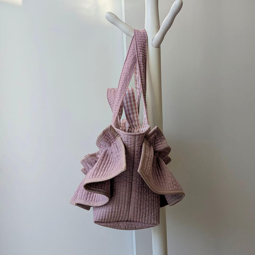 LiSA ヌビバッグ 大きめサイズ フリル マザーズバッグ ハンドメイド