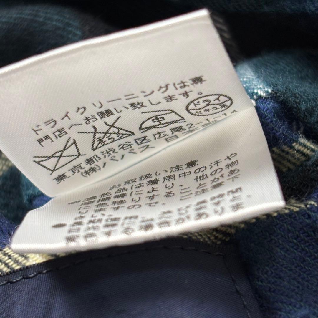 Papas カバーオール コットン生地 裏地チェック