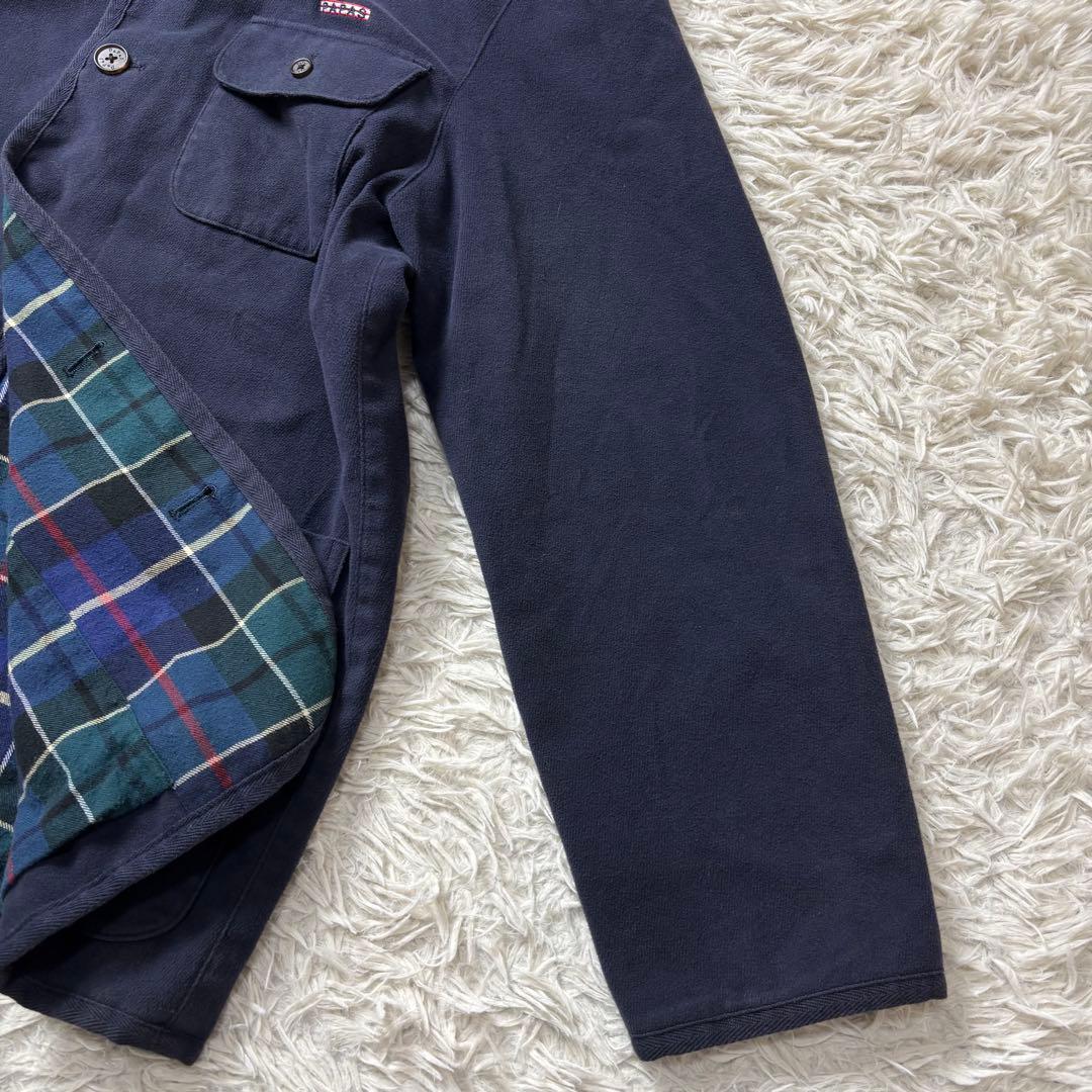 Papas カバーオール コットン生地 裏地チェック