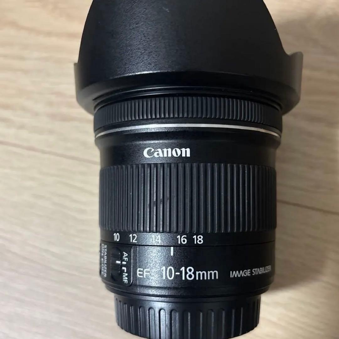 Canon 超広角レンズ　EFS10-18mm レンズフード付き