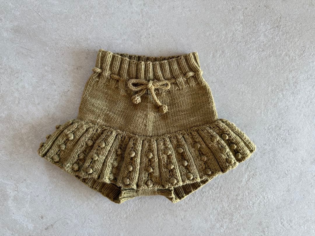 ボトムス Eyelet Popcorn Skating Skirt-Tarragon 2y