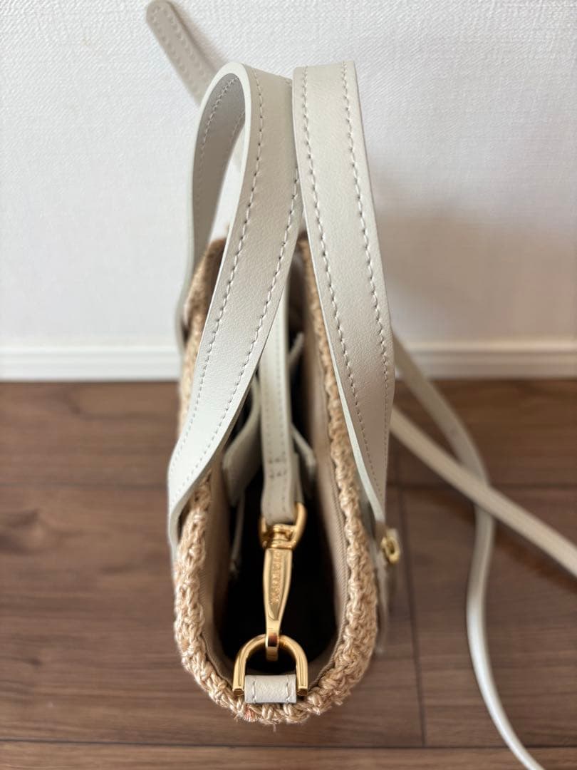 極美品！VIOLAd’ORO 2WAミニトート　ホワイト