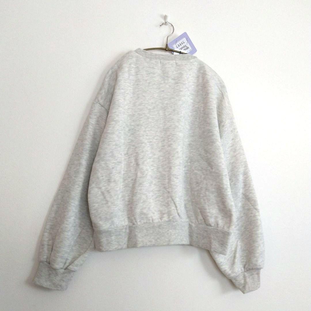 あさぴょん☆新品 ラブトキシック☆裏起毛フラワーロゴプルオーバー 160