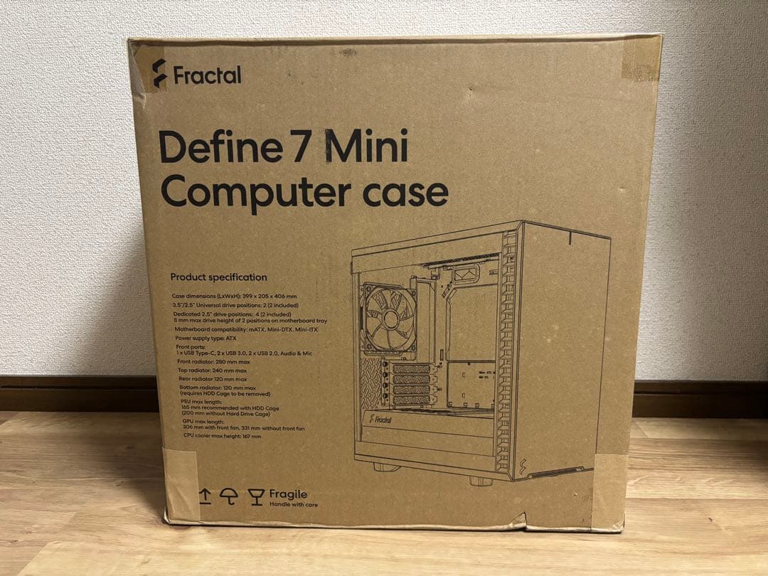 PCケース(自作PC用) Define 7 Mini Black TG Light Tint