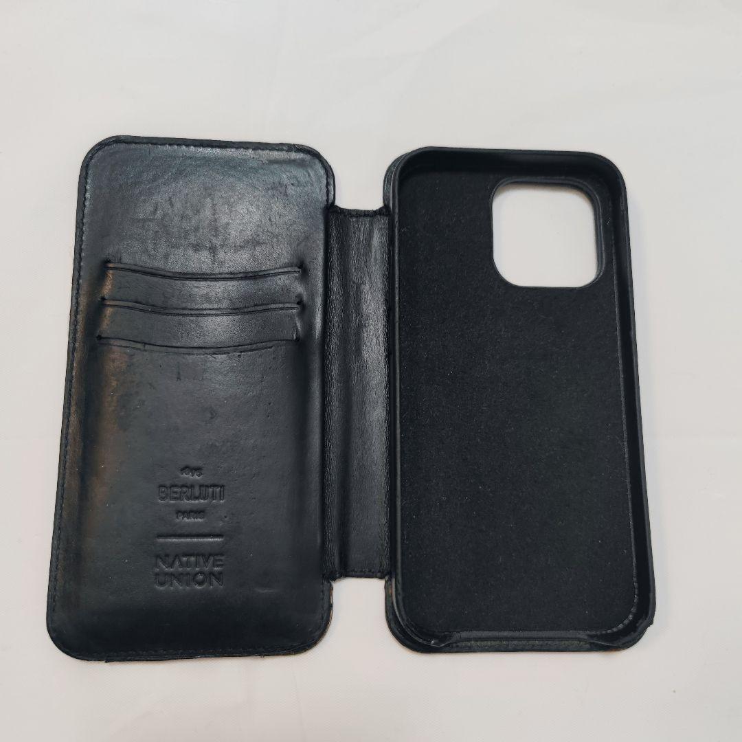 Berluti 手帳型 iPhoneケース iPhone13〜15対応 汚れあり