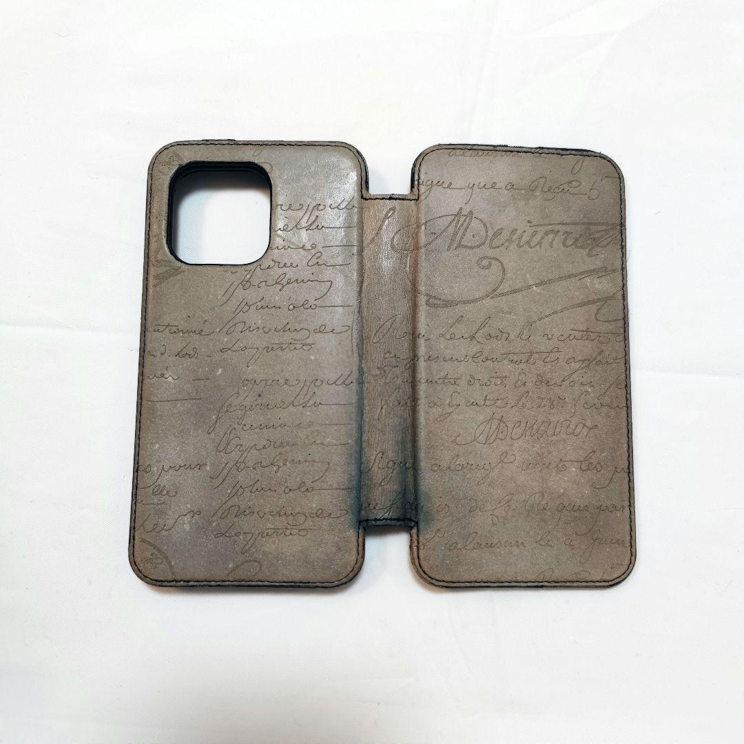 Berluti 手帳型 iPhoneケース iPhone13〜15対応 汚れあり