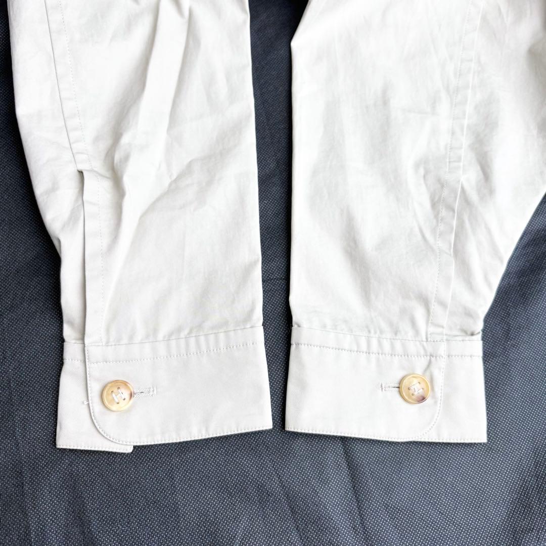エルメス マルジェラ期 コットンサファリジャケット ベルト 長袖 H刺繍ボタン