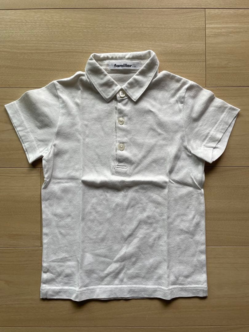 【小学校受験familiar ポロシャツ・ベスト・バミューダパンツセット 110