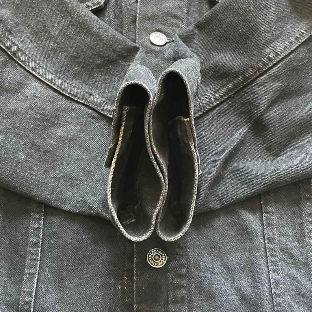 美品 80s Lee USA製220J ブラック デニム ジャケット black