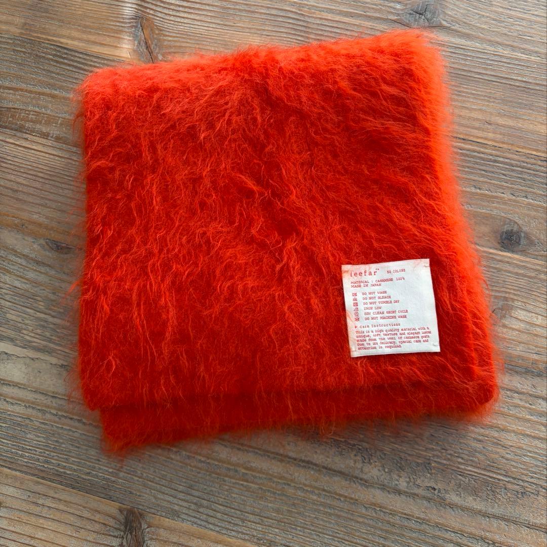 ieefar カシミヤ100%　マフラー　ストール　日本製　Mサイズ