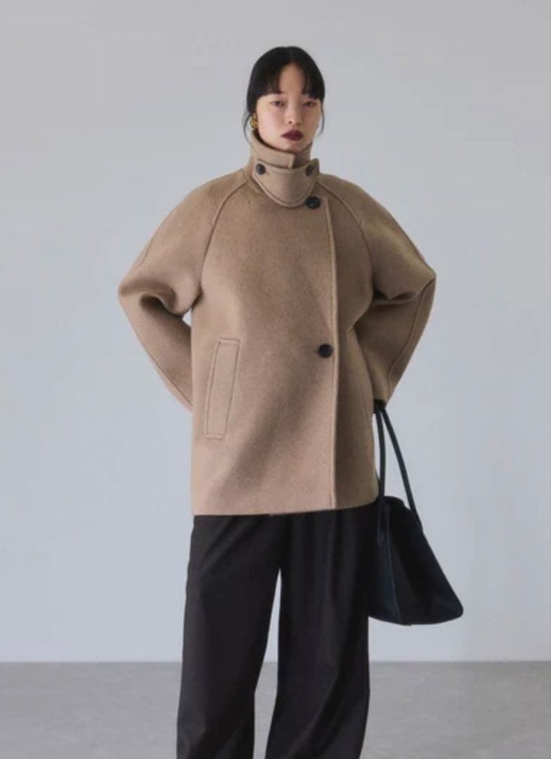 ウールボンディングミドルコート