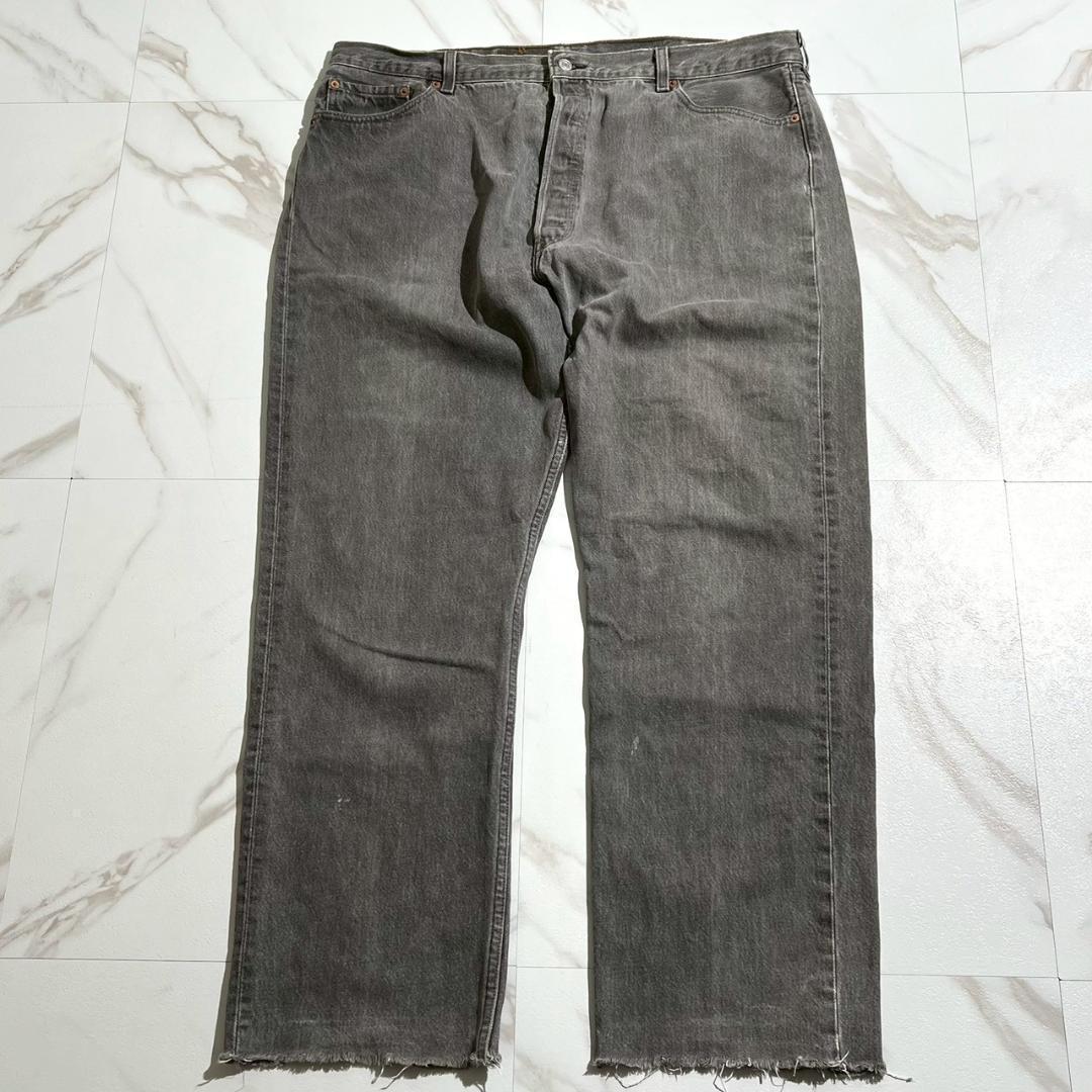 希少 90s　W42　リーバイス501　先染めブラック　デニム　USA製　黒