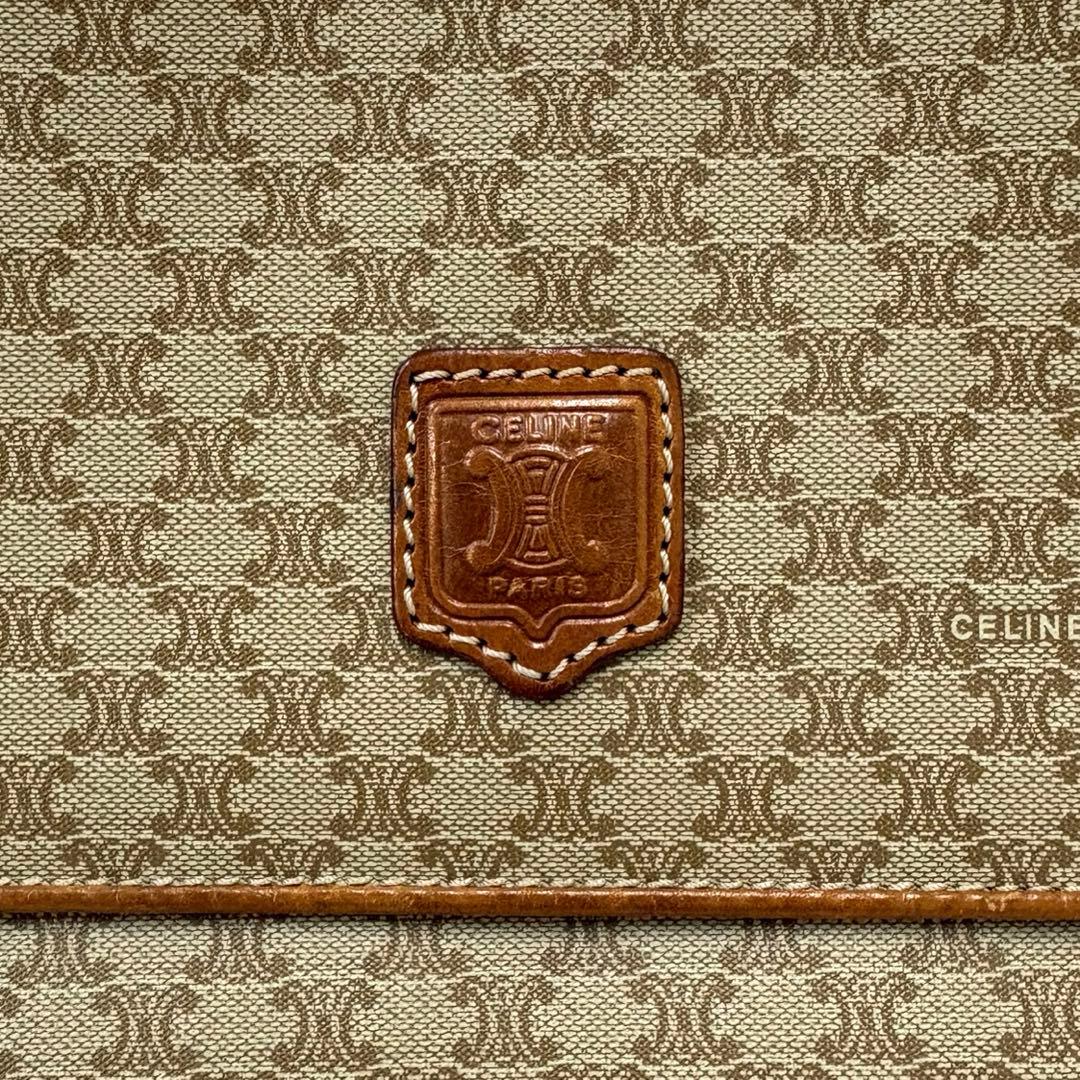 【美品】セリーヌ　CELINE クラッチバッグ　マカダム柄　ヴィンテージ