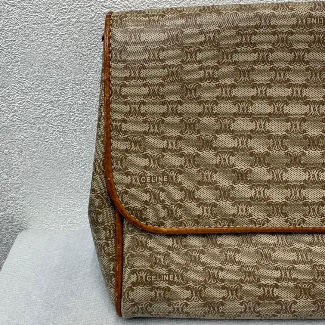 【美品】セリーヌ　CELINE クラッチバッグ　マカダム柄　ヴィンテージ