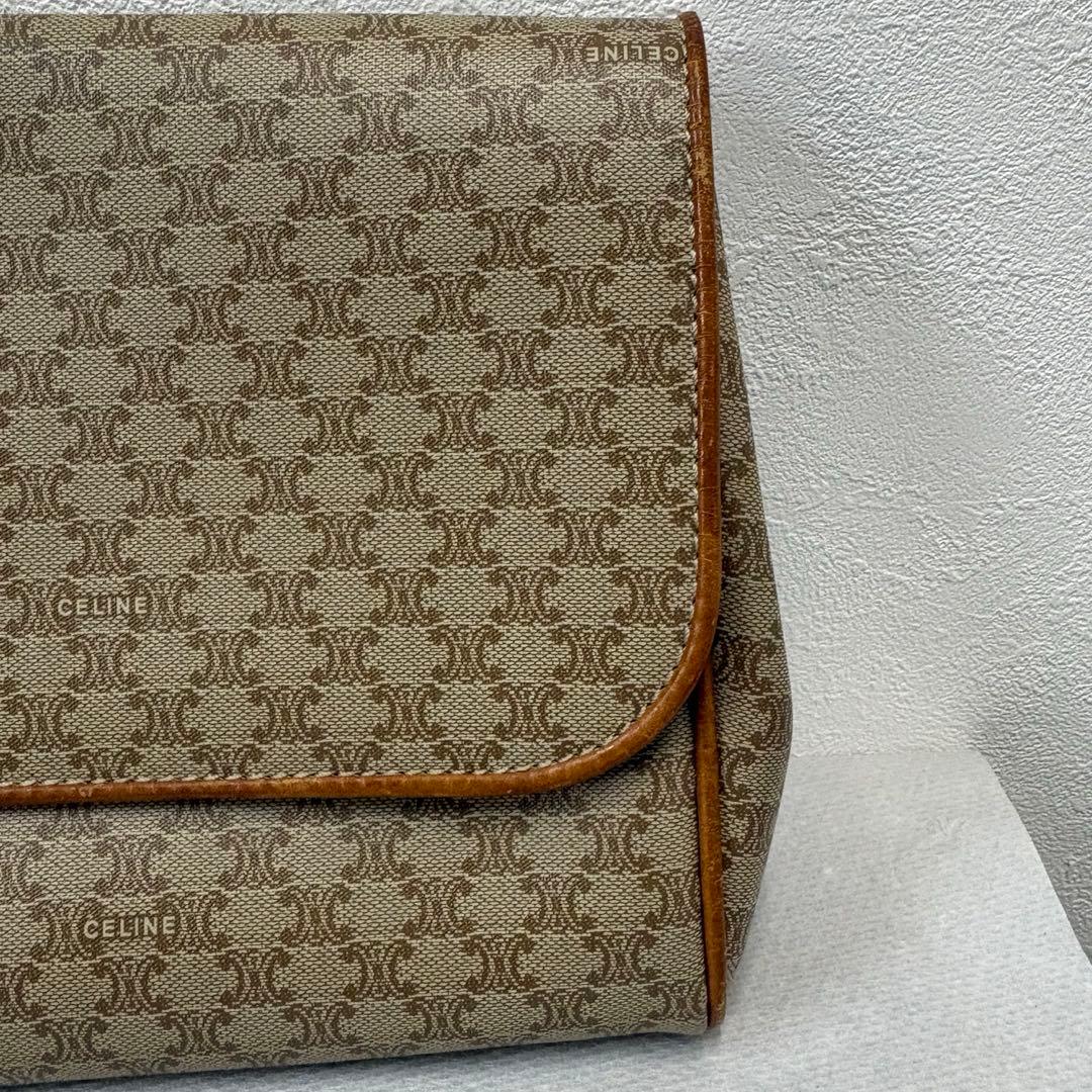 【美品】セリーヌ　CELINE クラッチバッグ　マカダム柄　ヴィンテージ