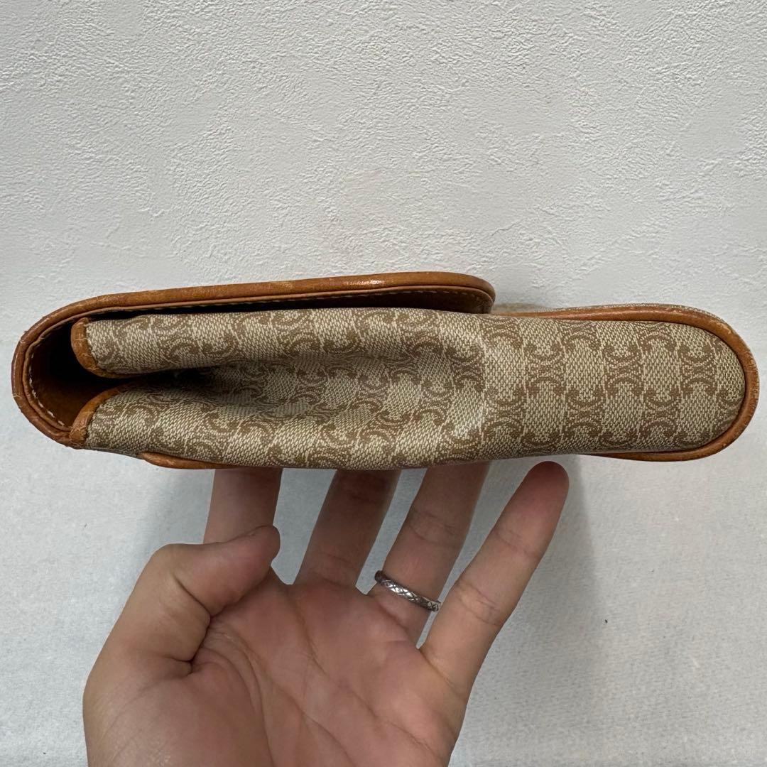 【美品】セリーヌ　CELINE クラッチバッグ　マカダム柄　ヴィンテージ