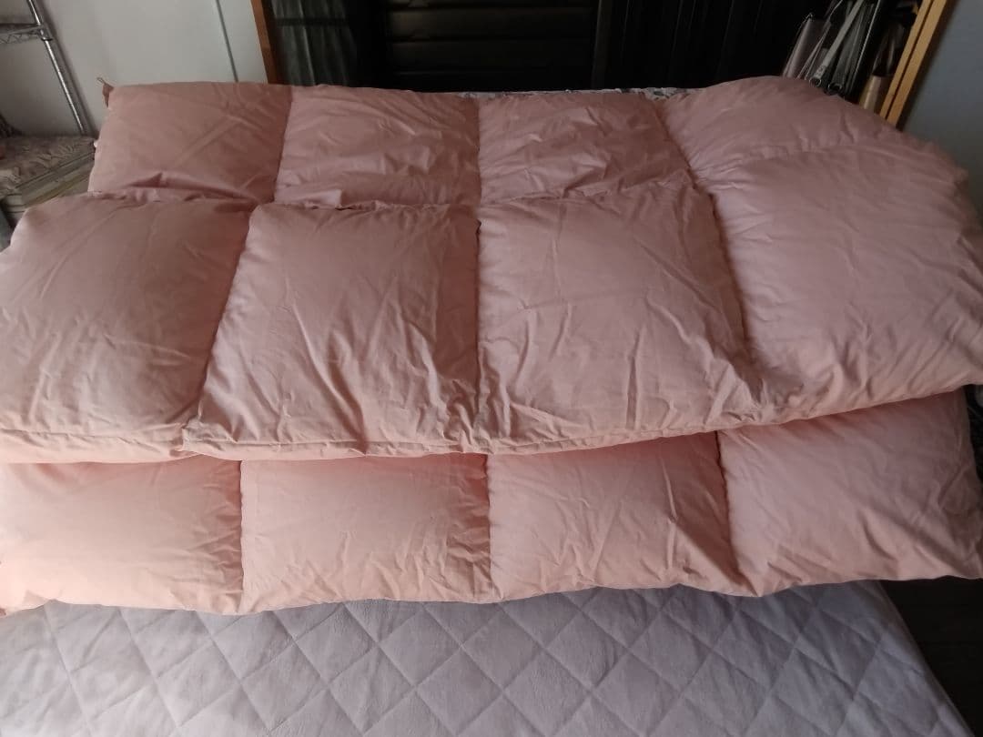 羽毛布団シングルホワイトグースダウン90