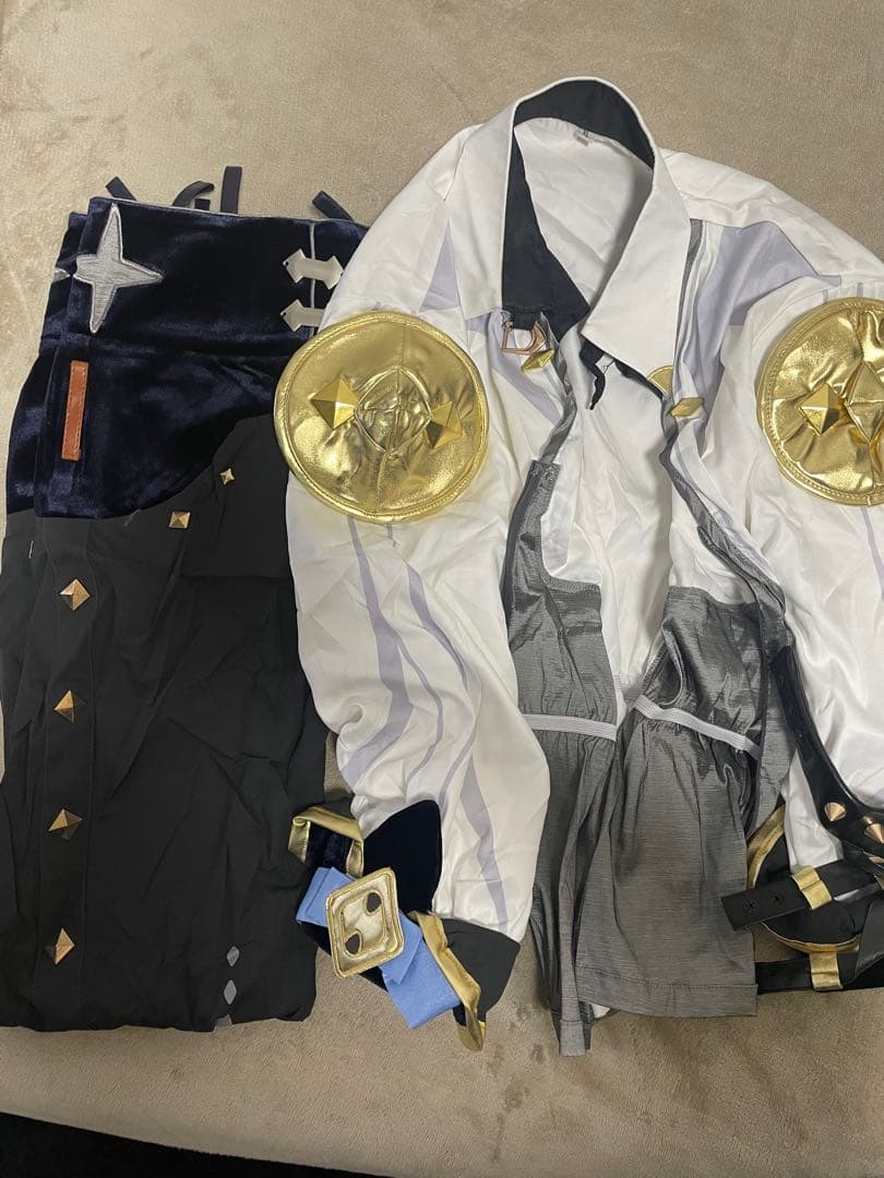 原神 ガイア コスプレ衣装+靴+ウィッグ　おまけ付き