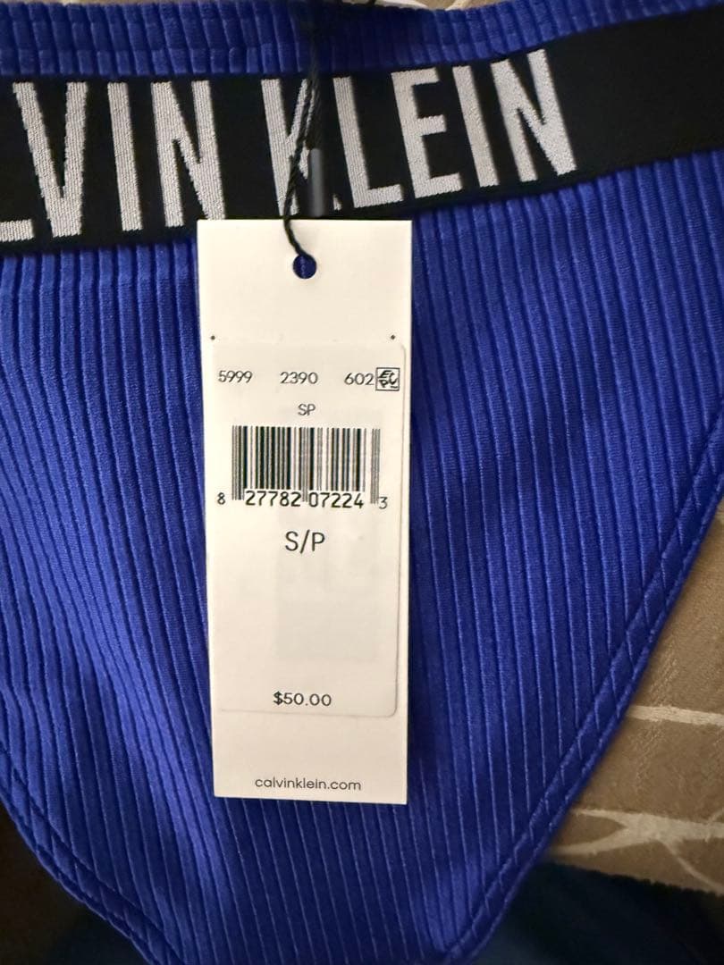   青 セパレート水着　上下US Sサイズ