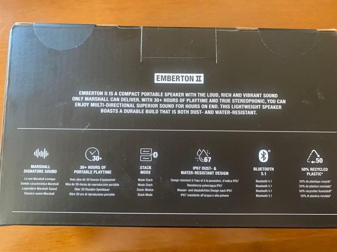 【Marshall】EMBERTON 2 bluetooth スピーカー