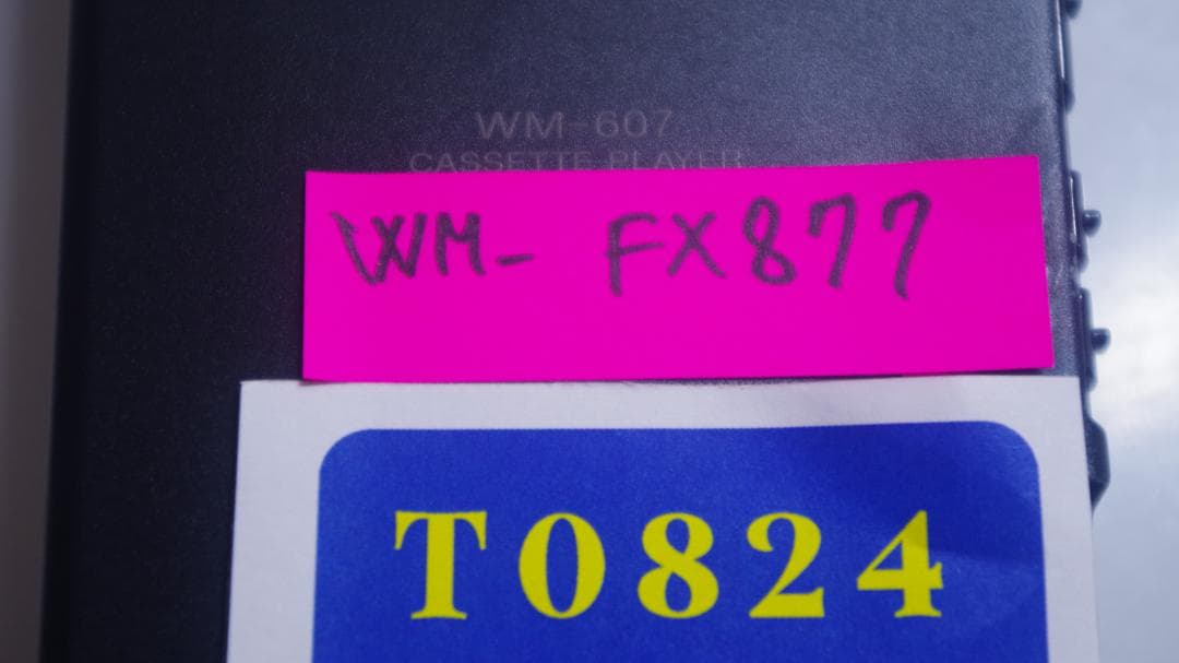 T0824 SONY カセットプレーヤー WM-607/WM-FX877
