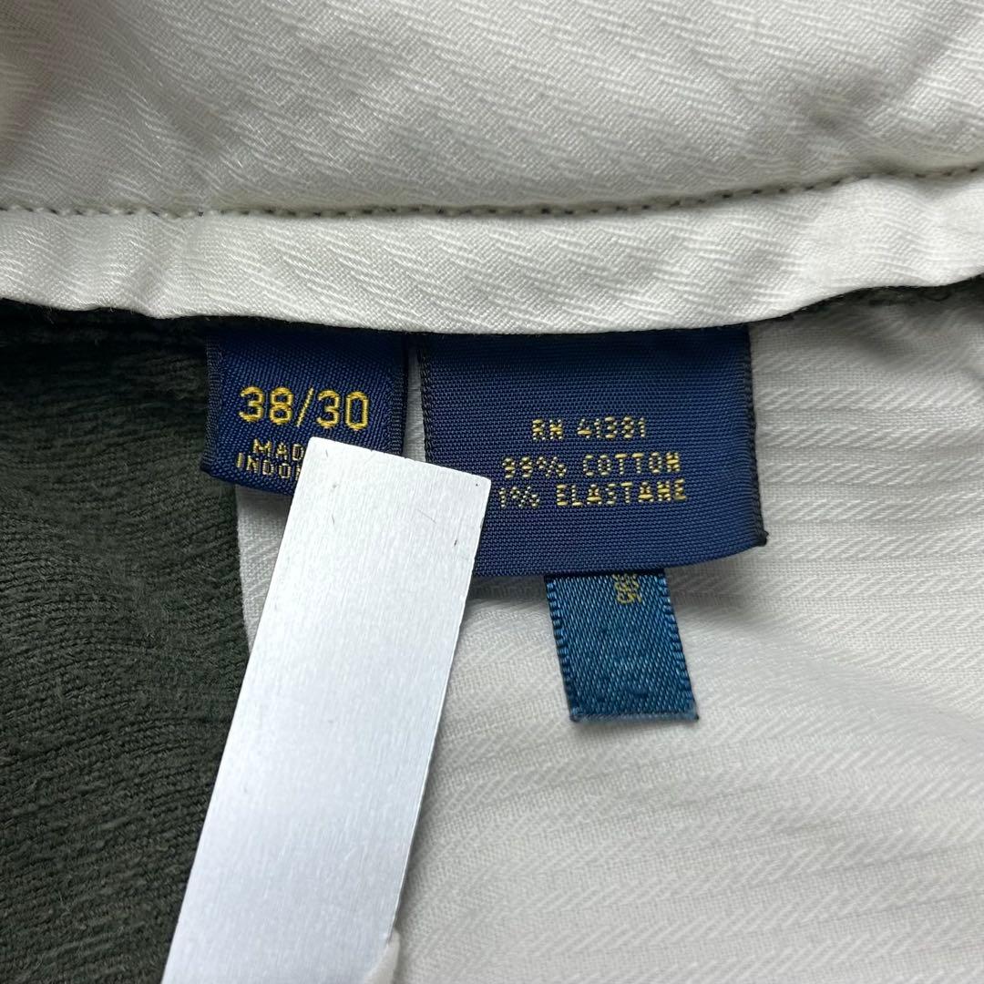 ラルフローレン ロゴタグ チノパン コーデュロイパンツグリーン W38 6071