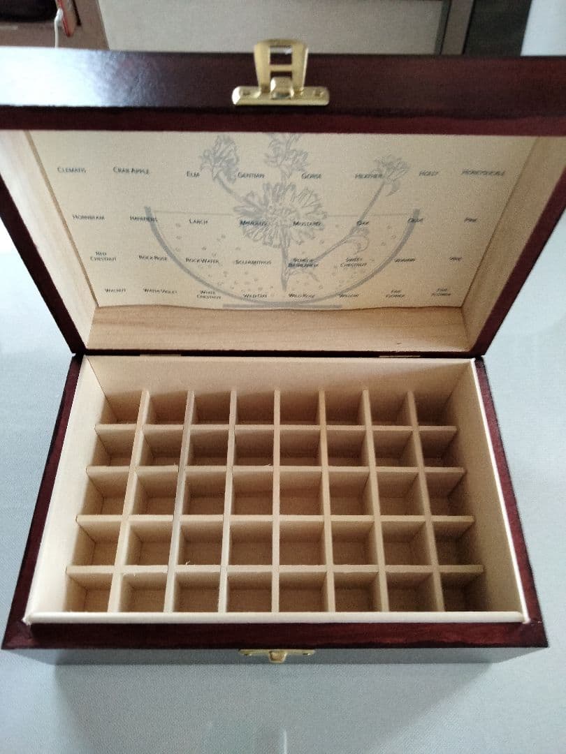 木箱■ヒーリングハーブス社プロフェッショナル・ボックス■フラワーエッセンス収納箱