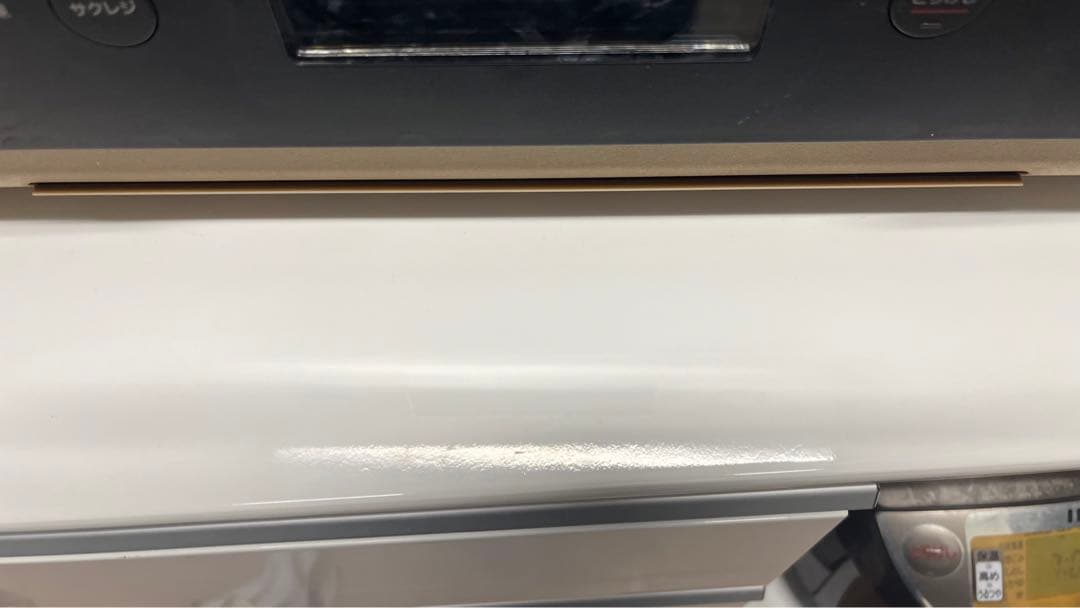 ホワイト木製食器棚 ガラス扉付き