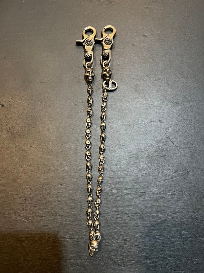 a&g スカル　ウォレットチェーン　シルバー　クロムハーツ　ガボール