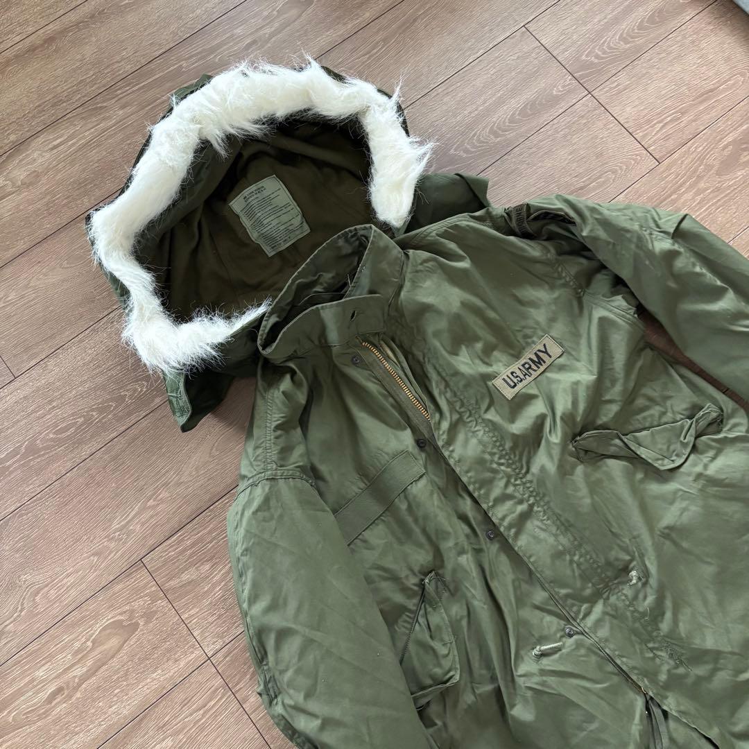 希少　Sサイズ　米軍実物　フルセット　70S M-65 フィッシュテールパーカー