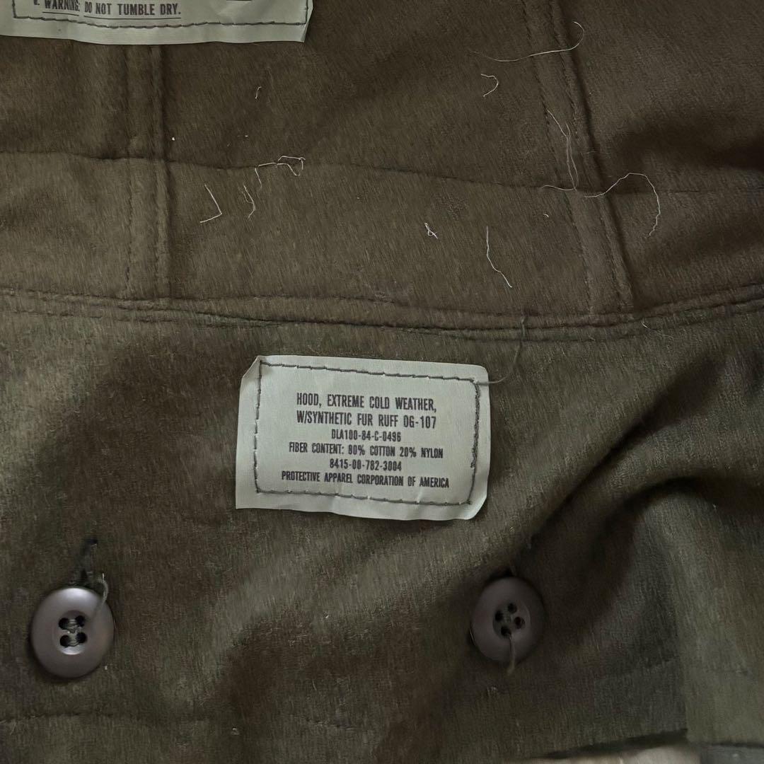 希少　Sサイズ　米軍実物　フルセット　70S M-65 フィッシュテールパーカー
