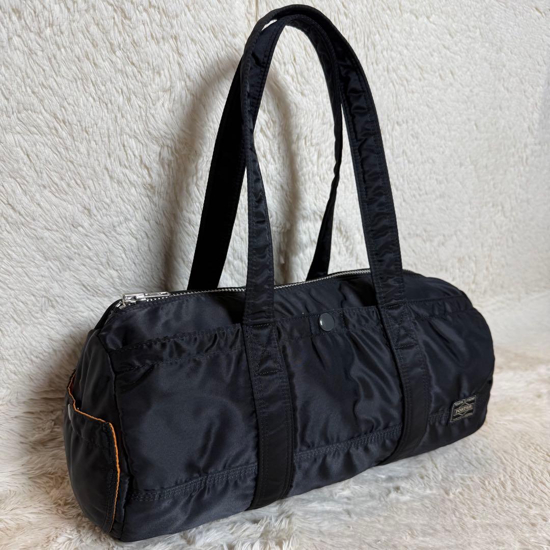 極美品　PORTER　ポーター　タンカー　ミニボストンバッグ　Lサイズ　ブラック
