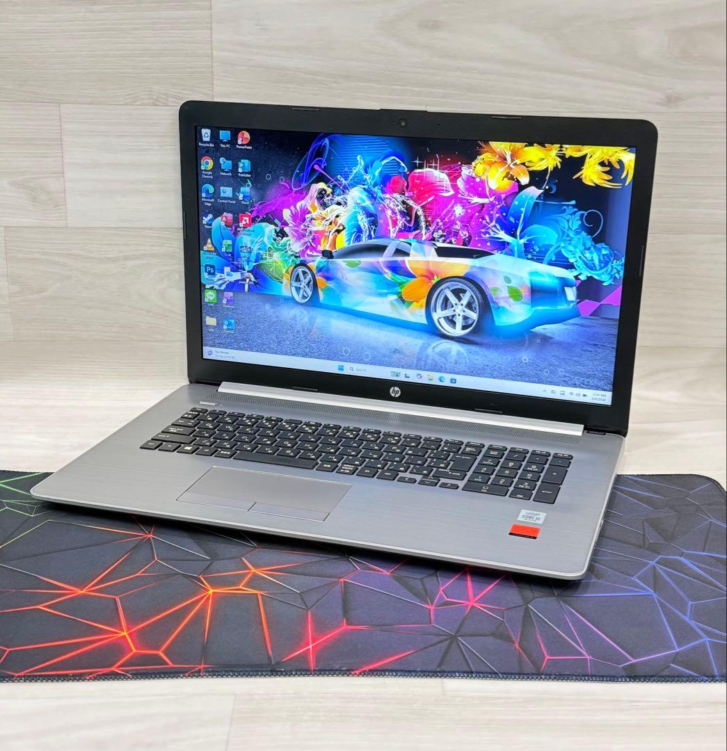 10世代HPノートRadeon搭載/16GB/256+1TBフルHD 17インチ