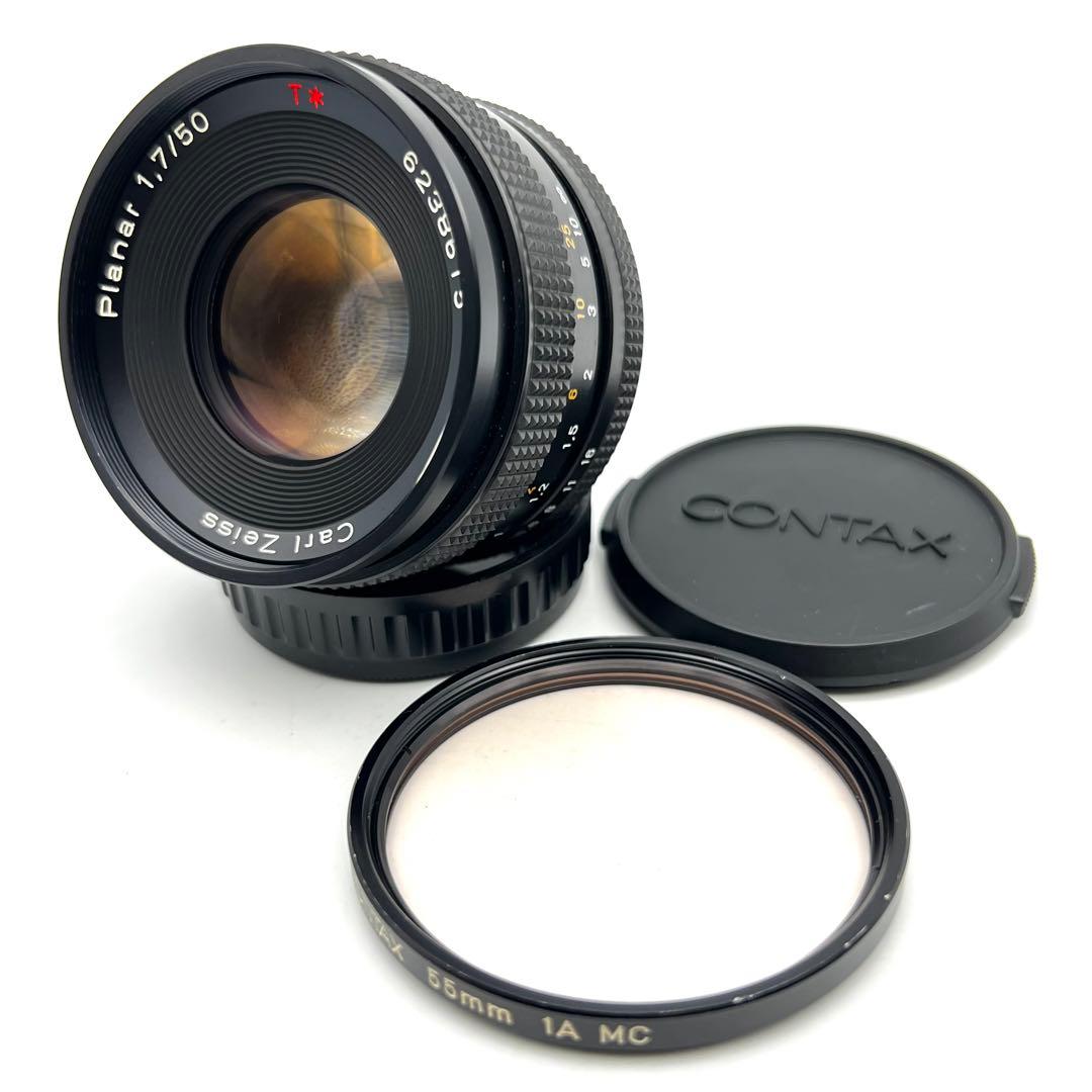 【美品】コンタックス CONTAX Planar 50mm F1.7 AEJ