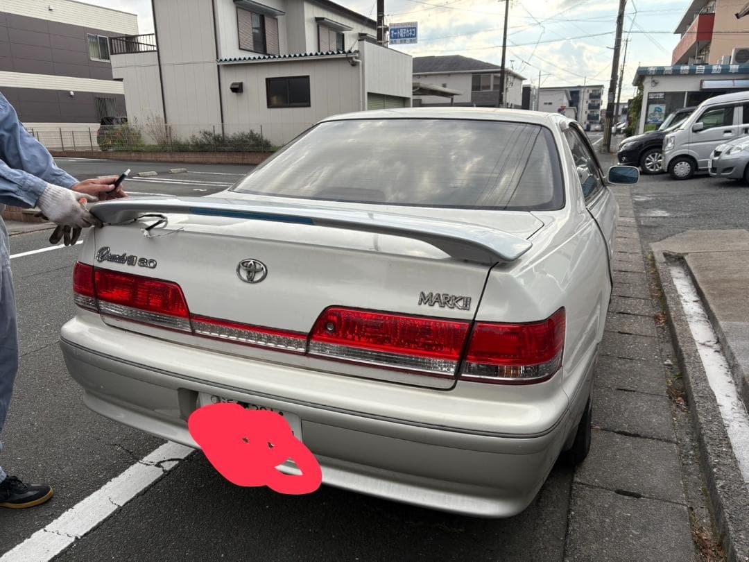 マーク2　リアスポイラー　シルバー