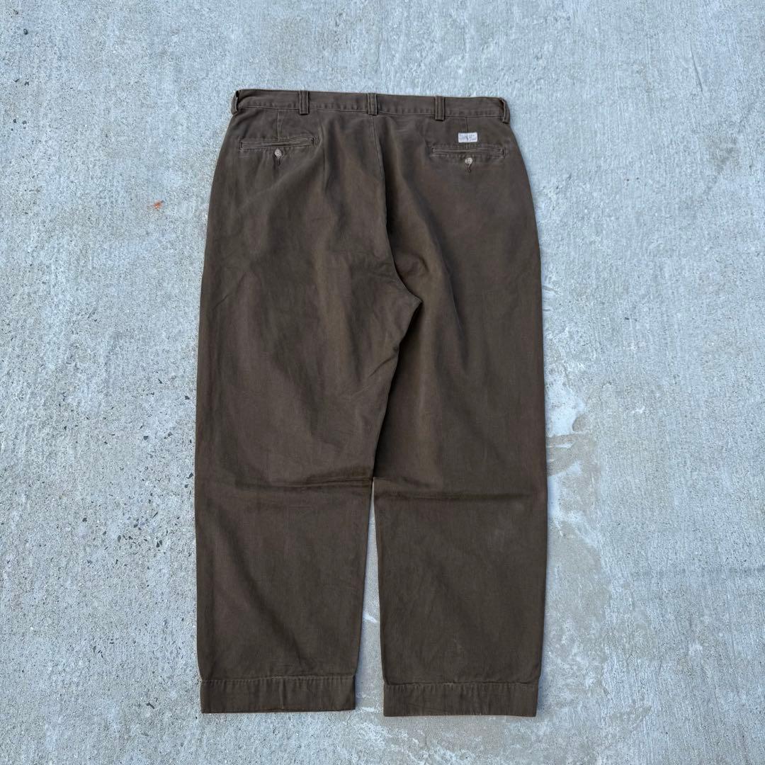 ポロラルフローレン ポロチノ メキシコ製 ブラウン w40 極太