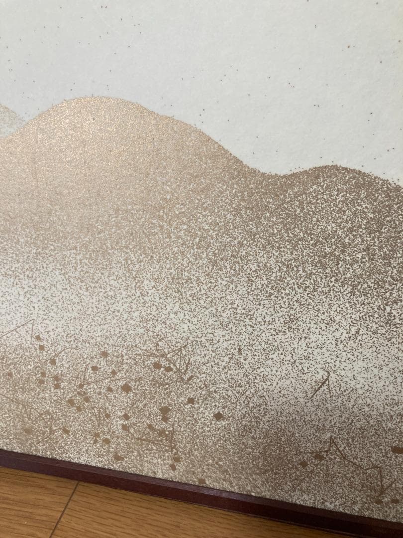 茶道具 桑枠 風炉先屏風 利休梅 裏遠山 両面使い