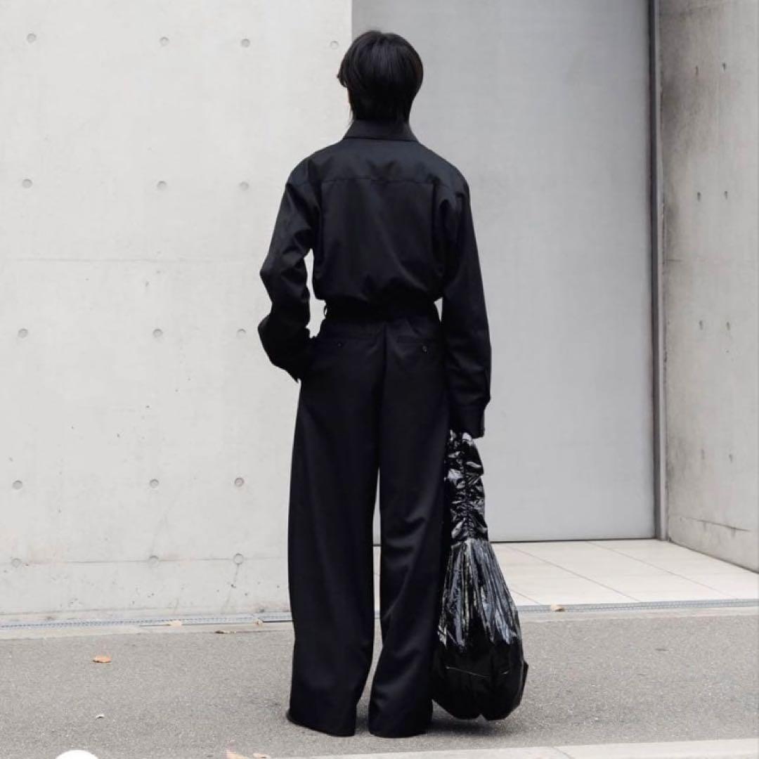 【Lapiis】BELTED ZIP UP JUMPSUIT BLACK