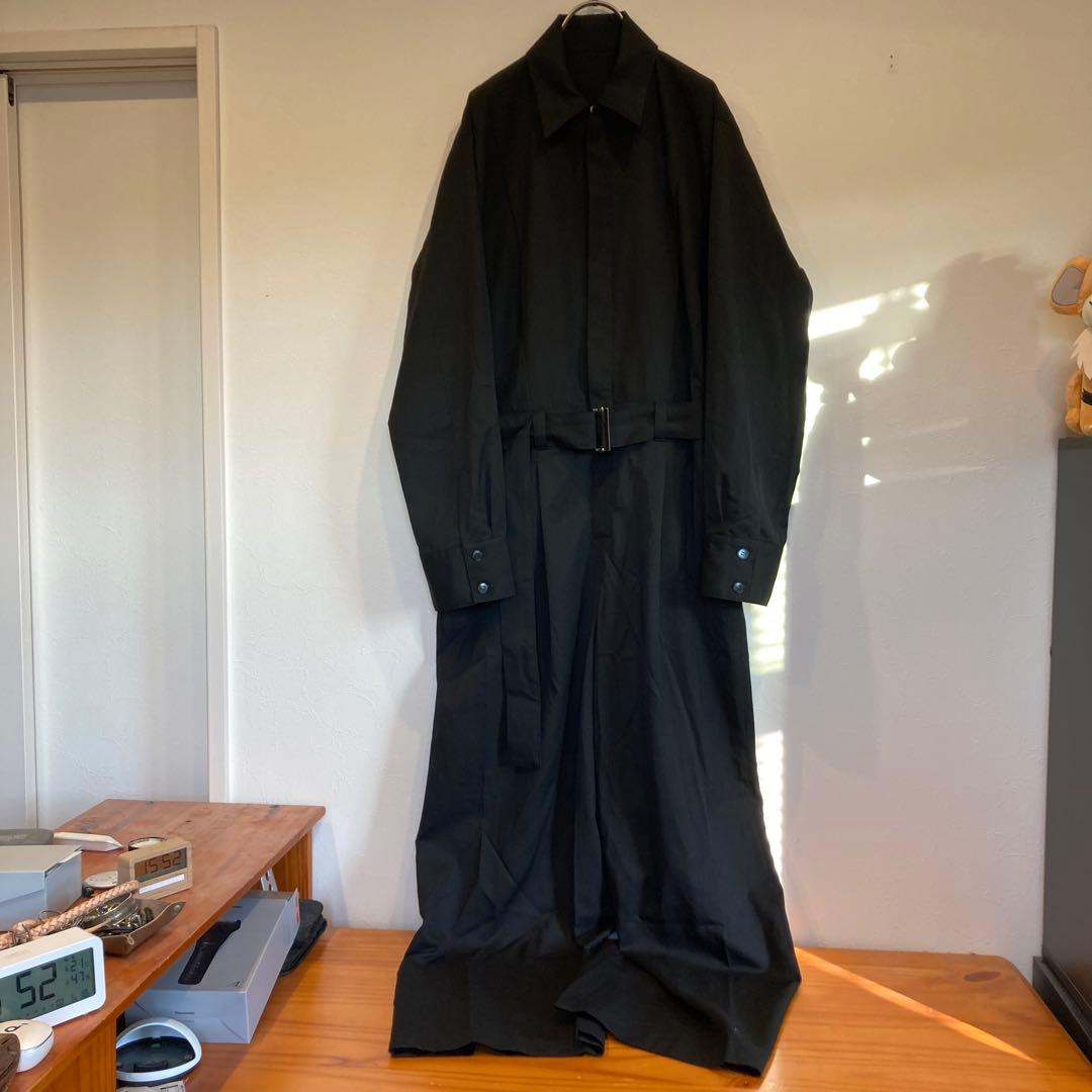 【Lapiis】BELTED ZIP UP JUMPSUIT BLACK