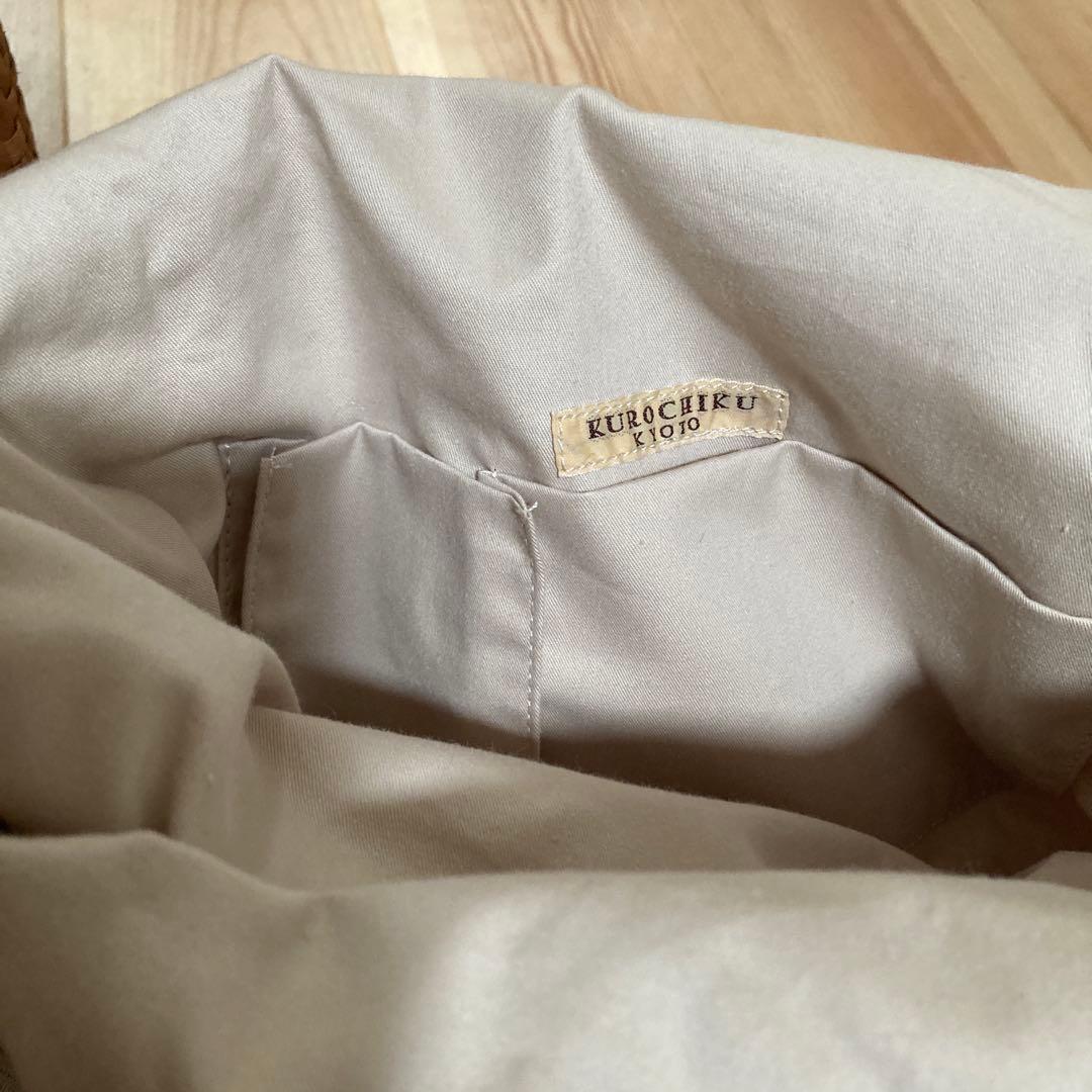 ブラウン 仙台やまぶどうかごバッグ ハンドル付き