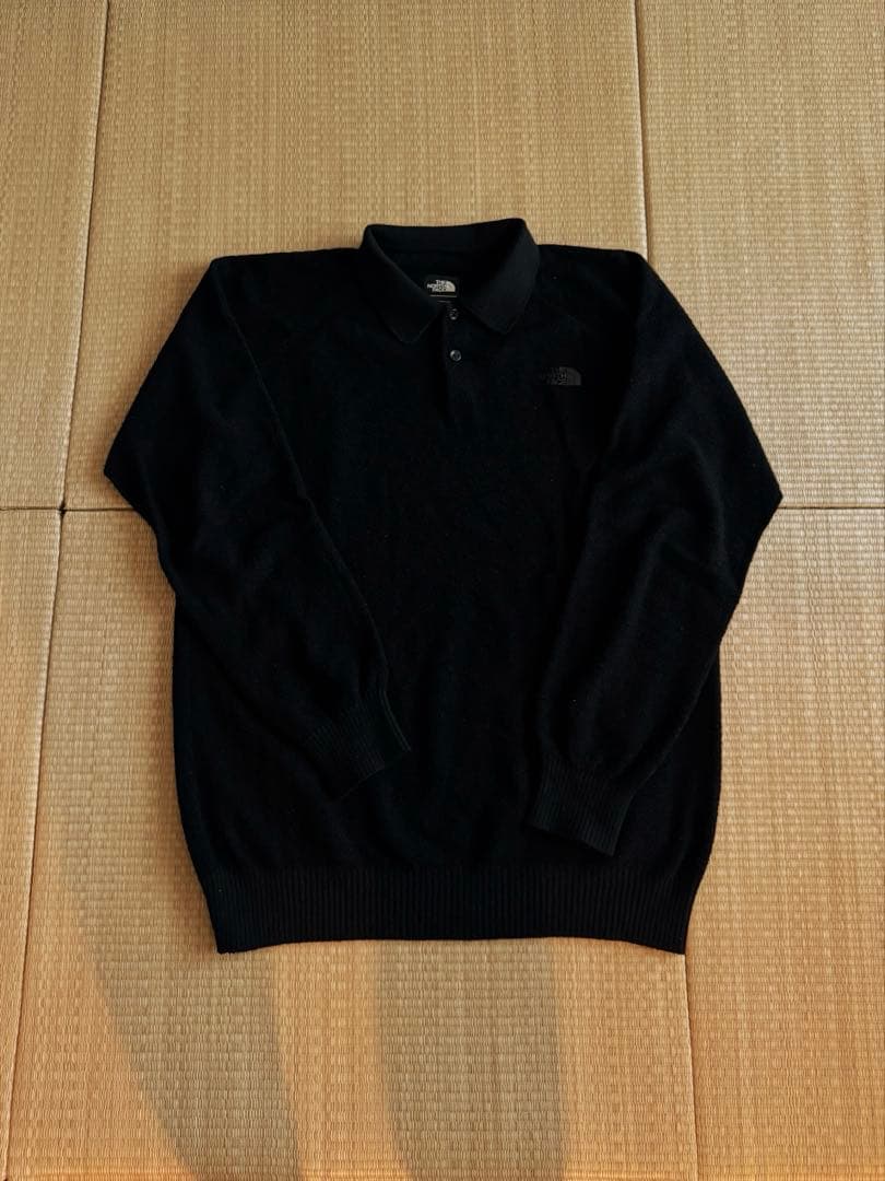 専用出品　THE NORTH FACE ブラックニットポロシャツ