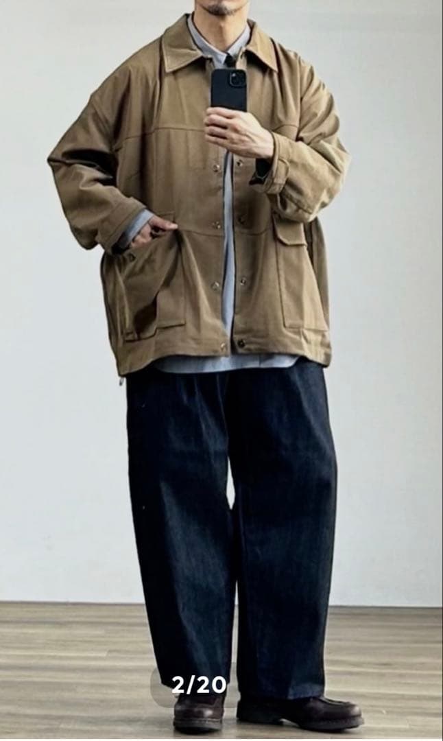 VEGAN SUEDE COVERALL BACON / サイズ38