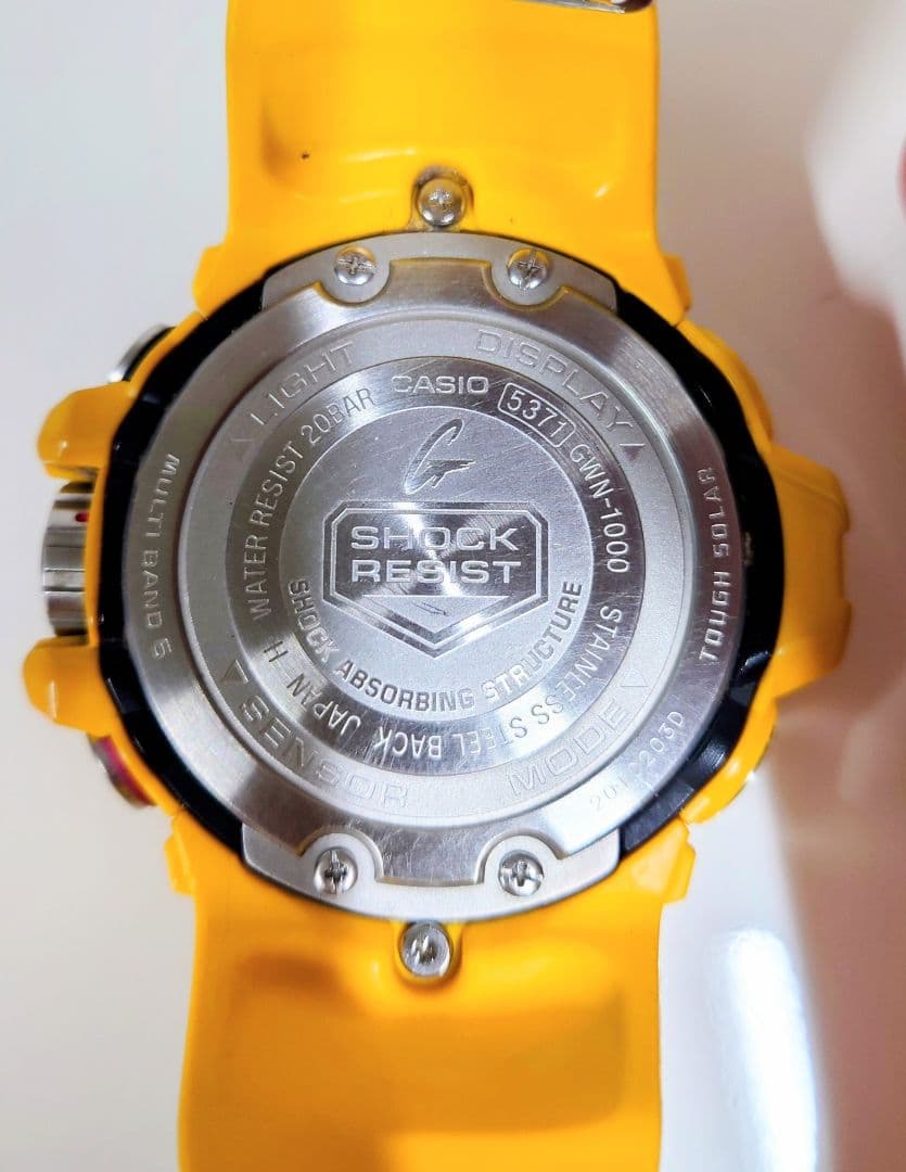 CASIO G-SHOCK ガルフマスター GWN-1000 イエロー