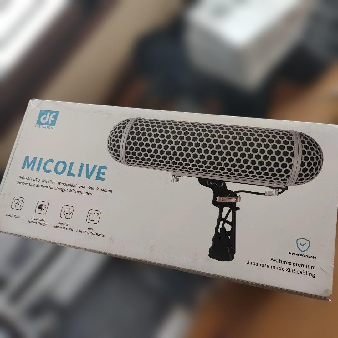 MICOLIVE ウィンドシールド・ショックマウント、ポール付き