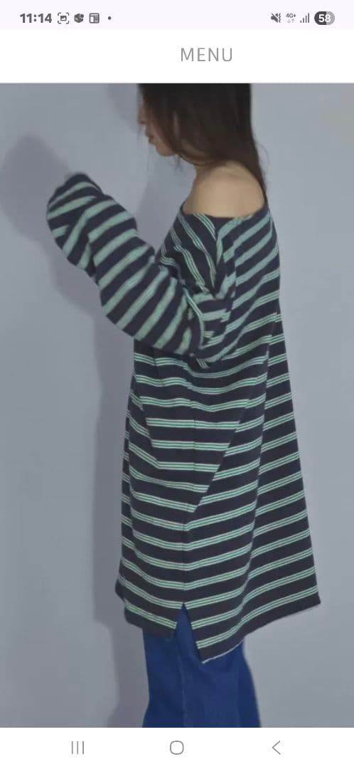 lui jewelry ロングティー/グレー