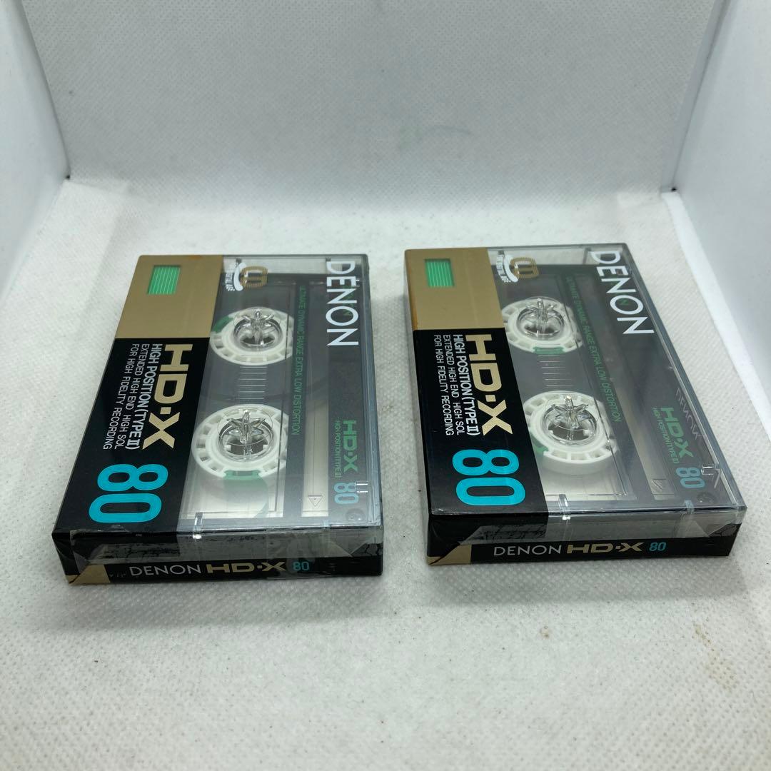 未使用 DENON HD-X 80 ハイポジ タイプⅡ カセットテープ 2個
